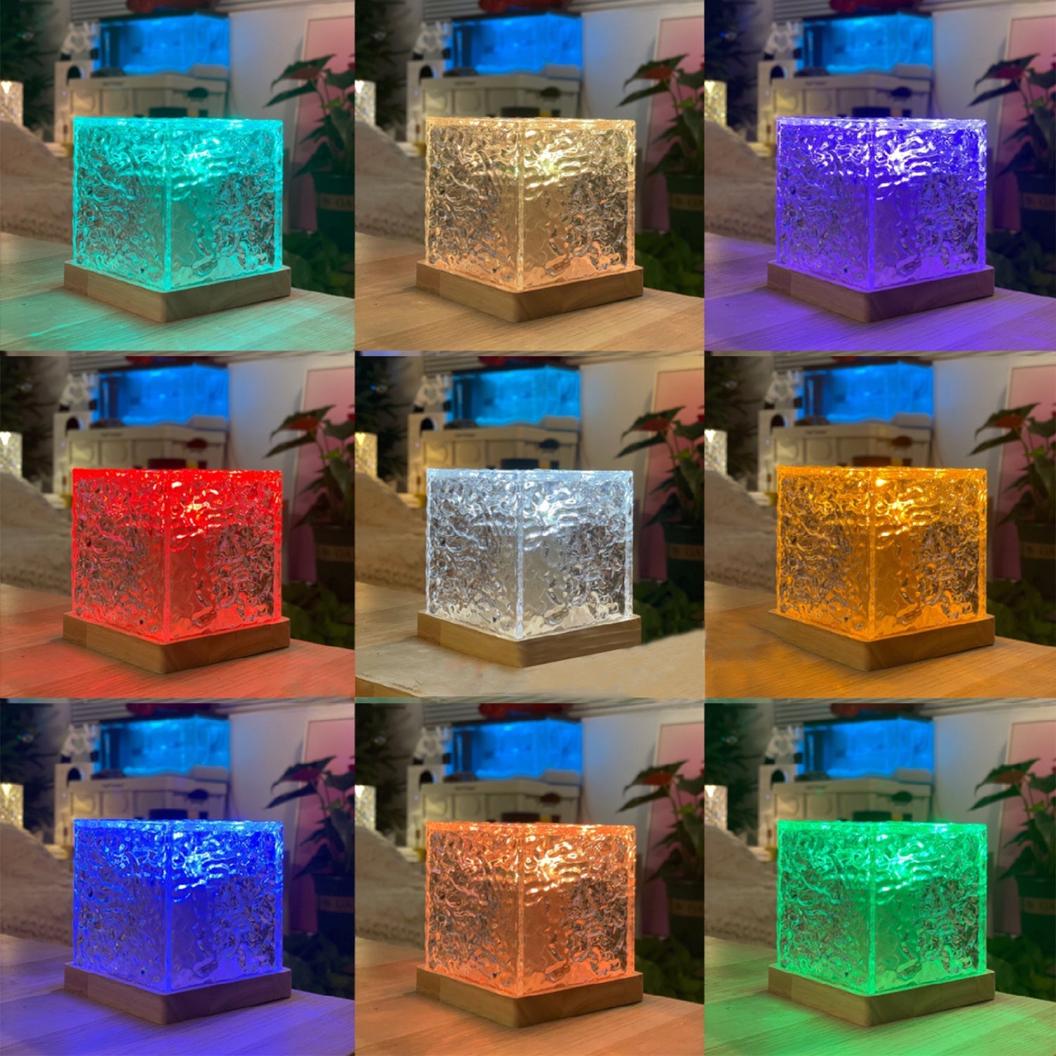 CozyWave Ocean Projector Light – 16-Color Rotating Wave Lamp-4