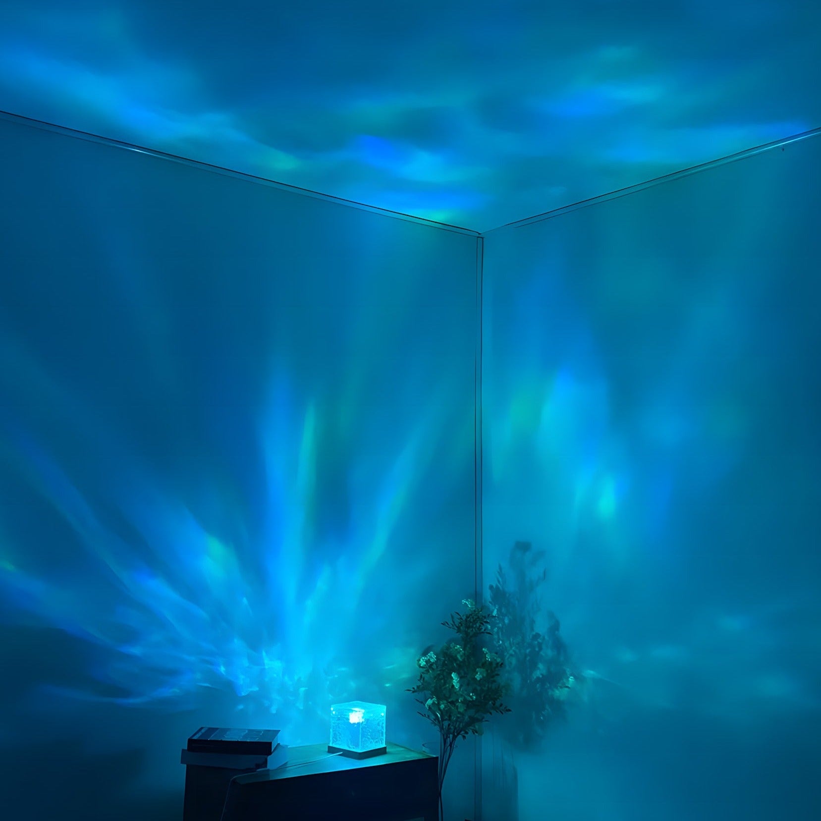 CozyWave Ocean Projector Light – 16-Color Rotating Wave Lamp-1