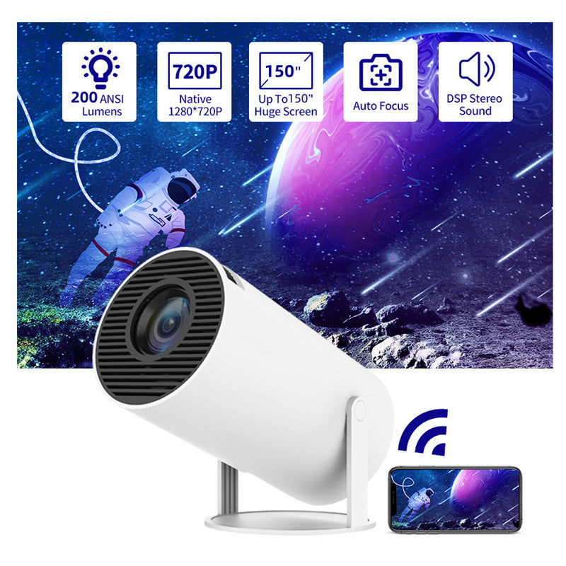 Classic CozyWindow Freestyle Projector – HY300 Smart 4K Support-0