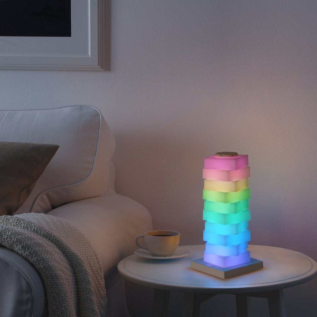 CozyGlow RGB Rotating Splicing Table Lamp – USB Powered Ambient Light-2
